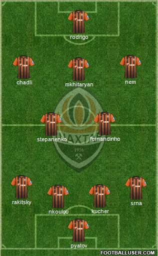 Shakhtar Donetsk Formation 2013