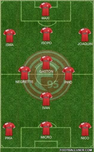 Fortuna Düsseldorf Formation 2013