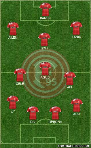 Fortuna Düsseldorf Formation 2013