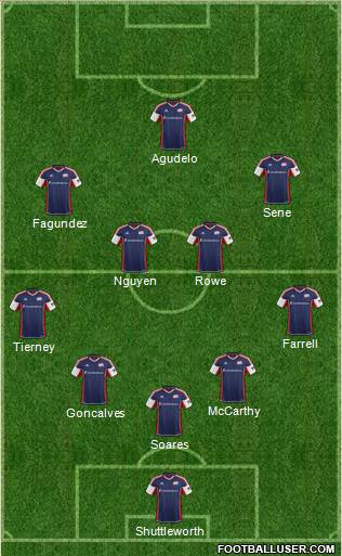 New England Revolution Formation 2013