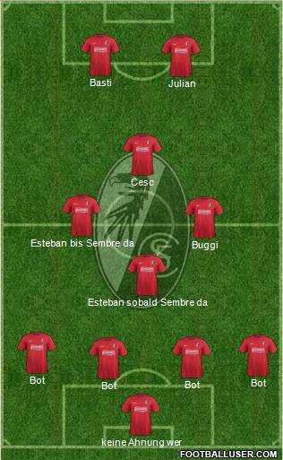 SC Freiburg Formation 2013