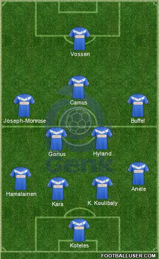 K Racing Club Genk Formation 2013