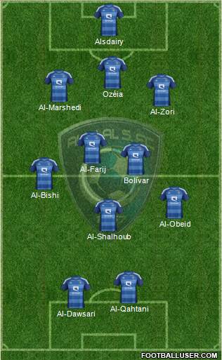 Al-Hilal (KSA) Formation 2013