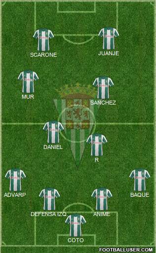 Córdoba C.F., S.A.D. Formation 2013