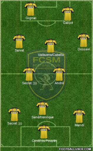 FC Sochaux-Montbéliard Formation 2013