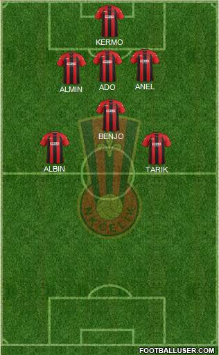 NK Celik Zenica Formation 2013