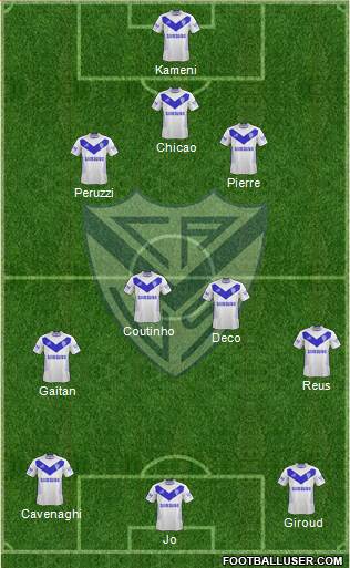 Vélez Sarsfield Formation 2013