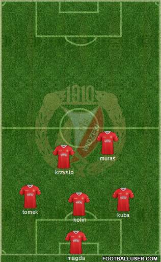 Widzew Lodz Formation 2013