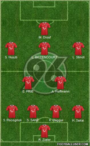 Hannover 96 Formation 2013