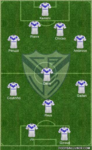 Vélez Sarsfield Formation 2013