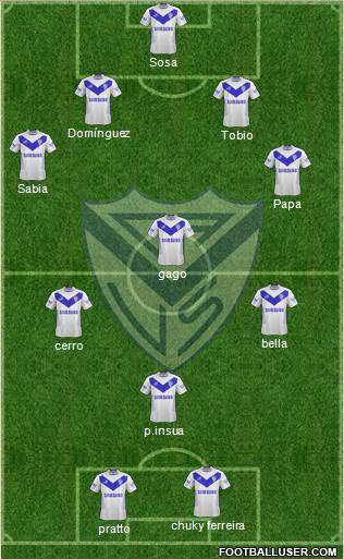 Vélez Sarsfield Formation 2013