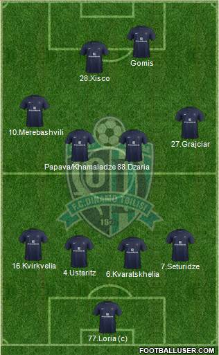 Dinamo Tbilisi Formation 2013