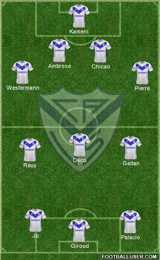 Vélez Sarsfield Formation 2013