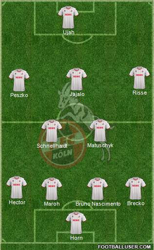 1.FC Köln Formation 2013