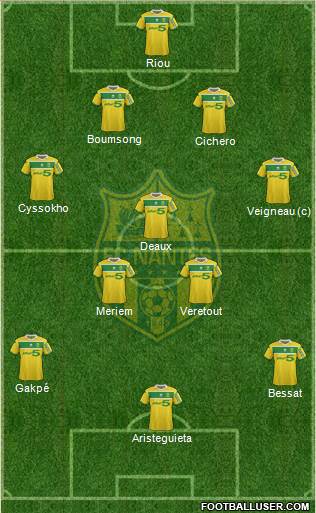 FC Nantes Formation 2013