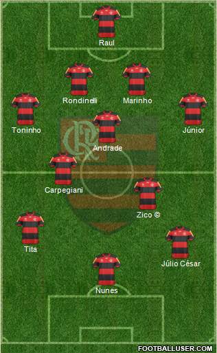 CR Flamengo Formation 2013