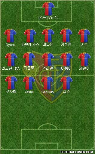 FC Basel Formation 2013