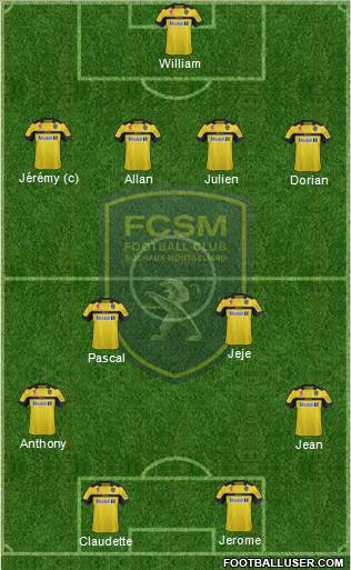 FC Sochaux-Montbéliard Formation 2013