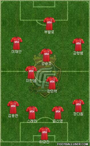 Gyeongnam FC Formation 2013