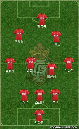 Gyeongnam FC Formation 2013