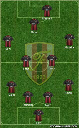 KS Flamurtari Vlorë Formation 2013