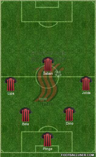 FK Sloboda Tuzla Formation 2013