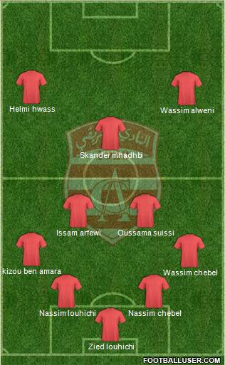 Club Africain Tunis Formation 2013