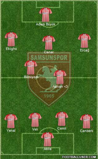 Samsunspor Formation 2013