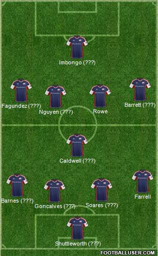 New England Revolution Formation 2013