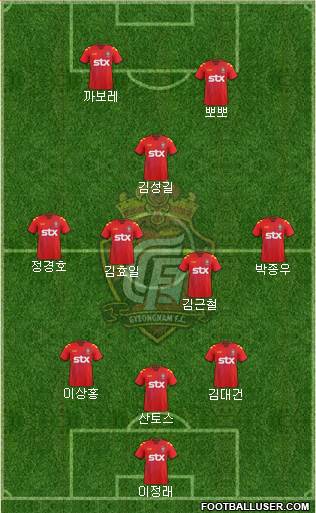 Gyeongnam FC Formation 2013