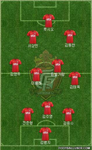 Gyeongnam FC Formation 2013