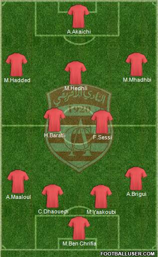 Club Africain Tunis Formation 2013