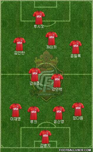 Gyeongnam FC Formation 2013