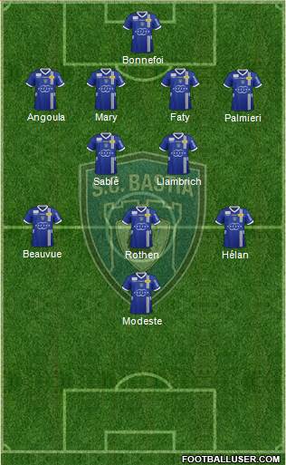 Sporting Club Bastia Formation 2013