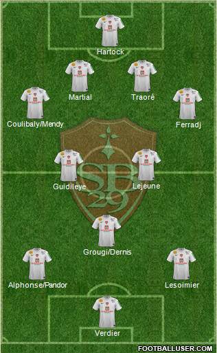 Stade Brestois 29 Formation 2013