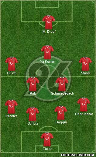 Hannover 96 Formation 2013