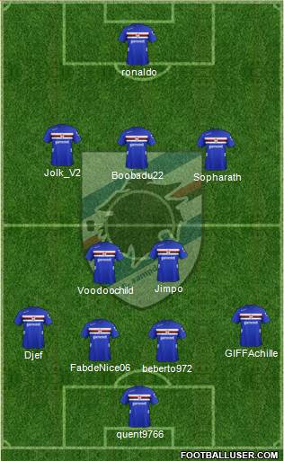 Sampdoria Formation 2013