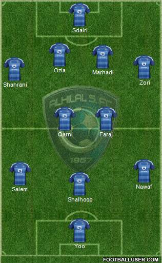 Al-Hilal (KSA) Formation 2013