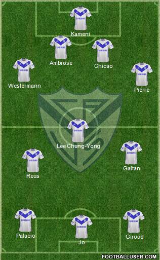 Vélez Sarsfield Formation 2013