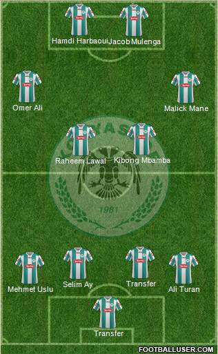 Konyaspor Formation 2013