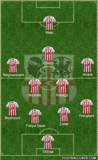 Athletic Club Ajaccien Football Formation 2013