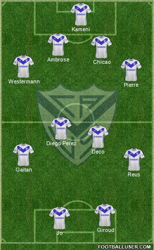 Vélez Sarsfield Formation 2013