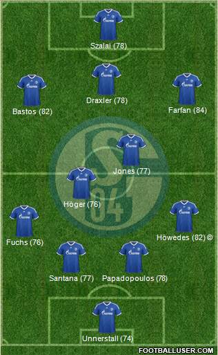 FC Schalke 04 Formation 2013