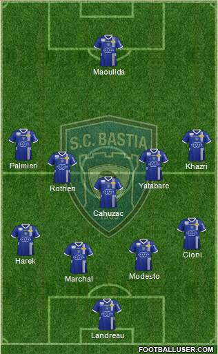 Sporting Club Bastia Formation 2013