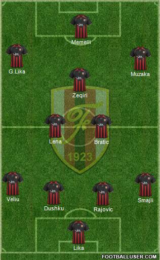 KS Flamurtari Vlorë Formation 2013