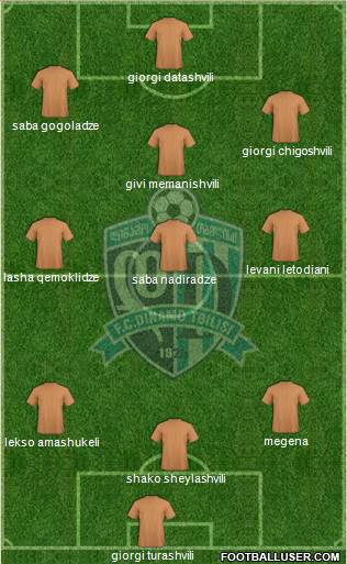 Dinamo Tbilisi Formation 2013