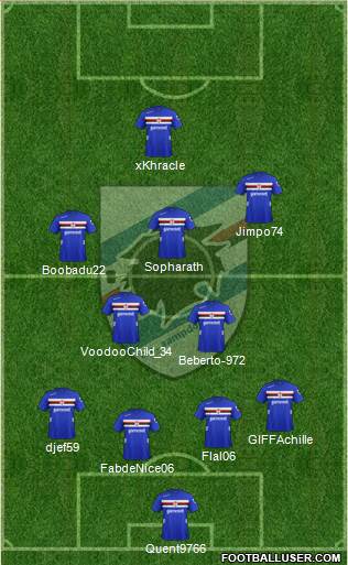 Sampdoria Formation 2013