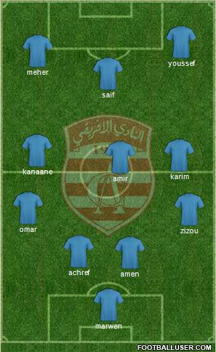 Club Africain Tunis Formation 2013