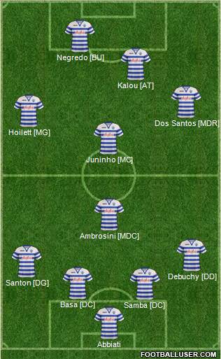 Queens Park Rangers Formation 2013