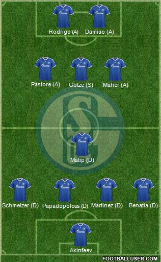 FC Schalke 04 Formation 2013